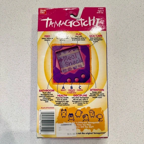 NWT 1997 Tamagotchi Virtual Pet! Bandai Yellow & Orange! Must have! - Picture 4 of 5